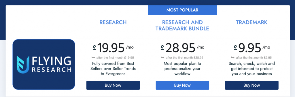 Pricing chart