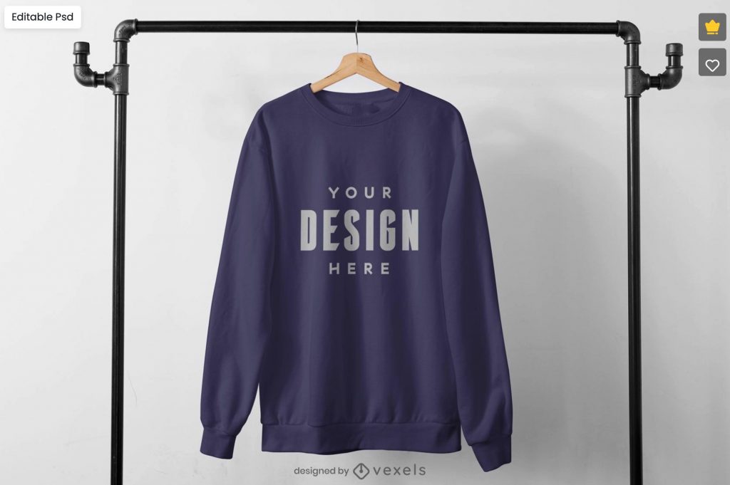 a vexels sweatshirt mockup